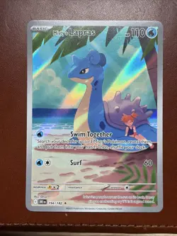 Pokemon TCG Misty's Lapras 194/182 Sv10: Destined Rivals Illustration Rare - Image 1