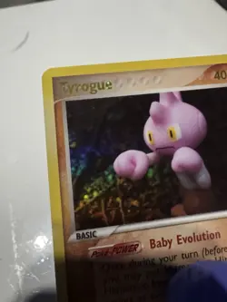 Tyrogue Reverse Holo Rare Stamped 33/115 EX Unseen Forces 2005 NM Pokemon TCG - Image 3