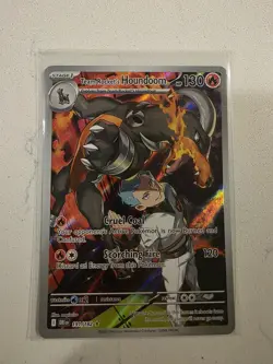 Pokemon Team Rocket's Houndoom Illustration Rare Holo 191/182 Destined Rivals - Image 1