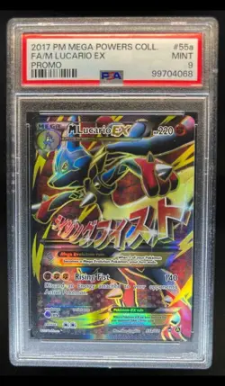 2014 Pokemon XY Furious Fists Mega Lucario Promos #55a/111 PSA 9 - Image 1