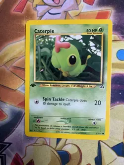 Pokemon TCG - Caterpie - 53/75 - 1ST EDITION - Neo Discovery (2001) - NM - Image 1