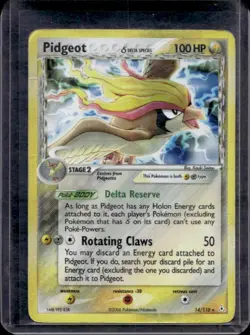 2006 Pokemon EX Holon Phantoms Pidgeot Delta Species Reverse Holo #14/110 - Image 1