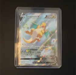 Pokemon Dragonite V Ultra Rare Full Art Holo 192/203 SWSH07 230 HP - Image 1