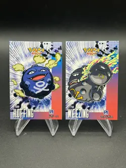 Koffing Weezing Cracked Ice Holo Pokemon 2024 Database Attacks Kanto Peru - Image 1