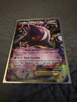 Pokemon Gengar EX 34/119 XY Phantom Forces Holo Ultra Rare - Image 2