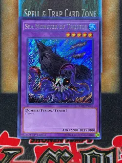 Yugioh Sea Monster Of Theseus RATE-EN081 Secret Rare 1st Ed NM - Image 1