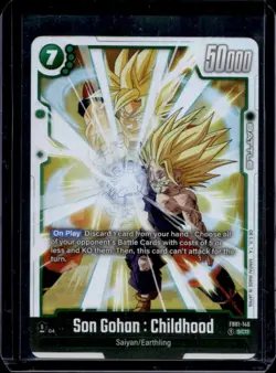 2024 Dragon Ball Fusion World Son Gohan Childhood Alt Art #FB01-140 - Image 1