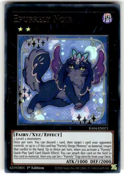 Yugioh! Epurrely Noir - RA04-EN071 - Ultra Rare - 1st Edition Near Mint, English - Image 1