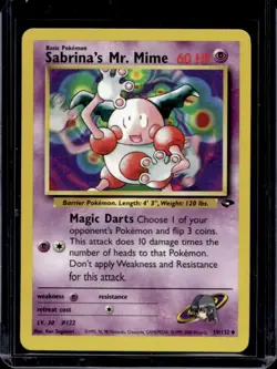 2000 Pokemon Gym Challenge Sabrina's Mr. Mime #59/132 - Image 1