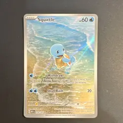 Pokemon TCG Squirtle Scarlet & Violet 151 Illustration Rare Holo 170/165 60 HP - Image 1