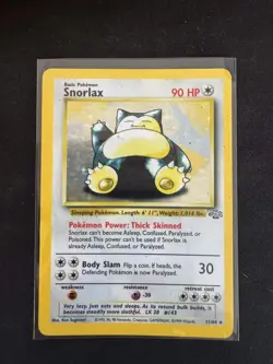 Pokemon TCG · Snorlax 11/64 · Holo Rare · Jungle · Vintage WOTC (1999) HP - Image 1