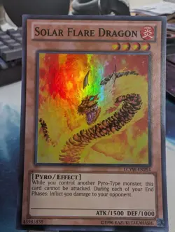 YuGiOh! Solar Flare Dragon LCYW-EN254 Super Rare - Image 1