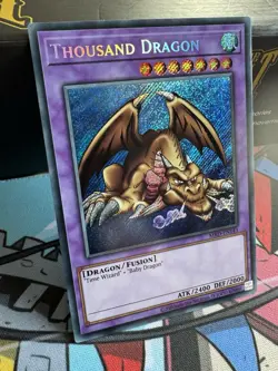 Thousand Dragon MRD-EN143 Metal Raiders 25th Anniversary Secret Rare Yugioh NM - Image 2