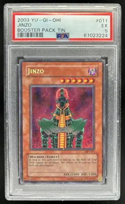 2003 Yu-gi-oh! Booster Jinzo #bpt-011 PSA 5 - Image 1