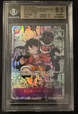 2024 One Piece Emperors in New World JPN OP09119 Monkey D. Luffy Manga BGS 9.5 - Image 1