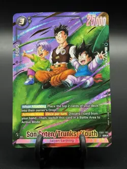 Son Goten/Trunks Youth FB07-105 Alternate Art Wish For Shenron Dragon Ball Card - Image 1