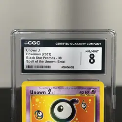 Pokemon TCG Unown J 38/53 Black Star Promo Card - CGC 8 NM/MINT - Image 3