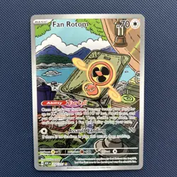 Ascended Heroes Fan Rotom 250/217 Illustration Rare IR Full Art Pokemon Card NM - Image 1