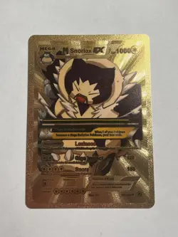 GOLD Foil Fan Art M SNORLAX EX - Display Card - M/NM - Image 1