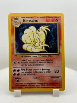 Ninetales Holo 12/102 Base Set 1999 WOTC Vintage Pokemon Card LP - Image 1