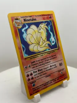 Ninetales Holo 12/102 Base Set 1999 WOTC Vintage Pokemon Card LP - Image 3