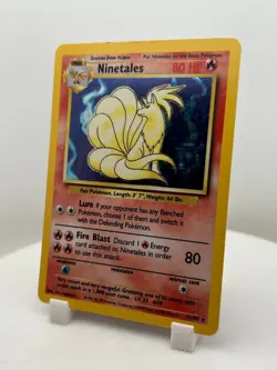 Ninetales Holo 12/102 Base Set 1999 WOTC Vintage Pokemon Card LP - Image 4