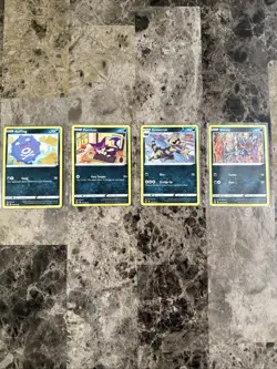 Pokemon Card Lot Complete Crown Zenith 4 Common & Uncommon Darkness Type - Image 1