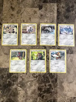 Pokemon Card Lot Complete Crown Zenith 7 Common & Uncommon Metal Type - Image 1