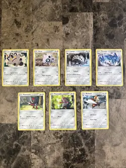 Pokemon Card Lot Complete Crown Zenith 7 Common & Uncommon Metal Type - Image 2