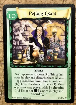 Potions Exam 63/116 Harry Potter Trading Card Game 2001 - Image 1