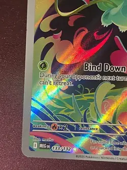 Bulbasaur 133/132 ME01: Mega Evolution STAMPED Promo Pokemon Card - Image 5
