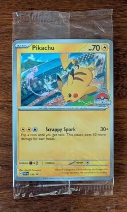 Pikachu 190 Sv: Scarlet & Violet Promo Card SEALED - Image 1