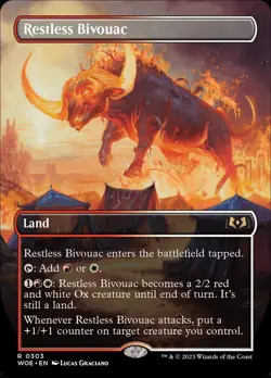 MTG Restless Bivouac Borderless ** Wilds of Eldraine ** English - Image 1