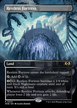 MTG Restless Fortress Borderless ** Wilds of Eldraine ** English - Image 1