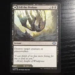 Fell The Profane / Fell Mire Uncommon Regular MTG Modern Horizons 3 #244 NM - Image 1