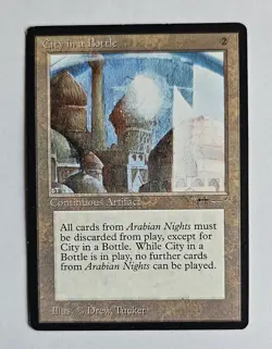 City In A Bottle - Arabian Nights 1993 - EX - Magic the Gathering - MTG - Image 1