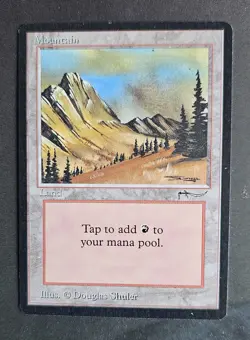 Mountain - Arabian Nights 1993 - EX - Magic the Gathering - MTG - Image 3