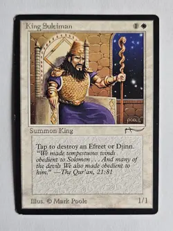 King Suleiman - Arabian Nights 1993 - EX - Magic the Gathering - MTG - Image 1