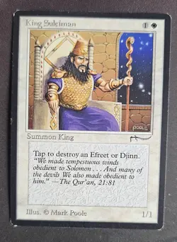 King Suleiman - Arabian Nights 1993 - EX - Magic the Gathering - MTG - Image 3