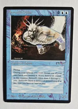 Serendib Djinn - Arabian Nights 1993 - EX - Magic the Gathering - MTG - Image 1