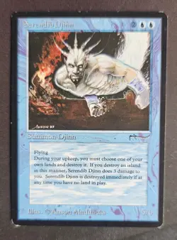 Serendib Djinn - Arabian Nights 1993 - EX - Magic the Gathering - MTG - Image 3