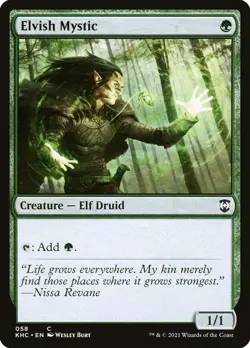 MTG Elvish Mystic ** Kaldheim Commander ** English - Image 1