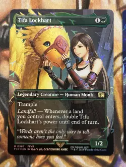 Chocobo Track Foil Tifa & Yuna MTG Final Fantasy Promo Commander - NM/M 🔥 - Image 2