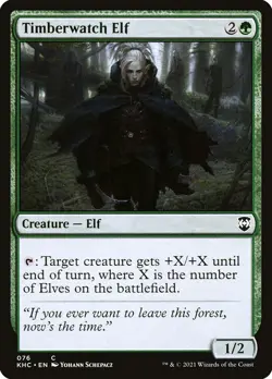 MTG Timberwatch Elf ** Kaldheim Commander ** English - Image 1