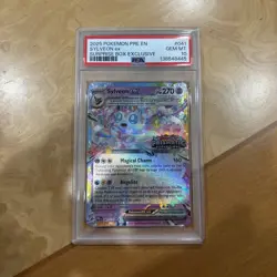 Pokemon Sylveon EX TCG Card Prismatic Stamped Promo Surprise Box 041/131 PSA 10 - Image 1