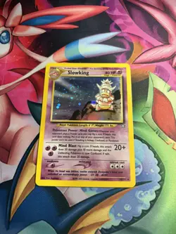 Pokemon TCG Slowking 14/111 Holo Rare WOTC Neo Genesis Light Play Condition - Image 1