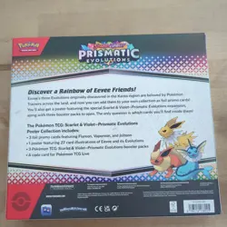 Pokemon TCG S&V Prismatic Evolutions Poster Collection Box Sealed In Hand - Image 2