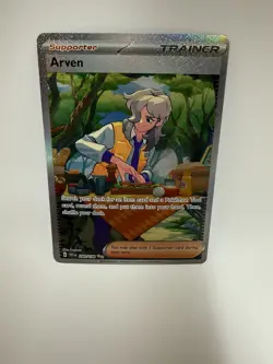 Pokemon TCG Scarlet And Violet Base - Arven 249/198 Special Illustration Rare - Image 1