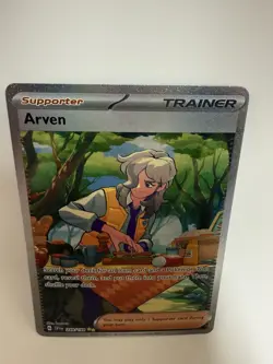 Pokemon TCG Scarlet And Violet Base - Arven 249/198 Special Illustration Rare - Image 3