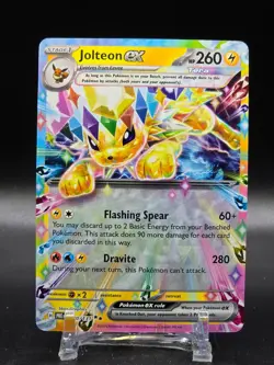Pokemon TCG Jolteon EX Prismatic Evolutions Holo Double Rare Card 030/131 (B) - Image 1